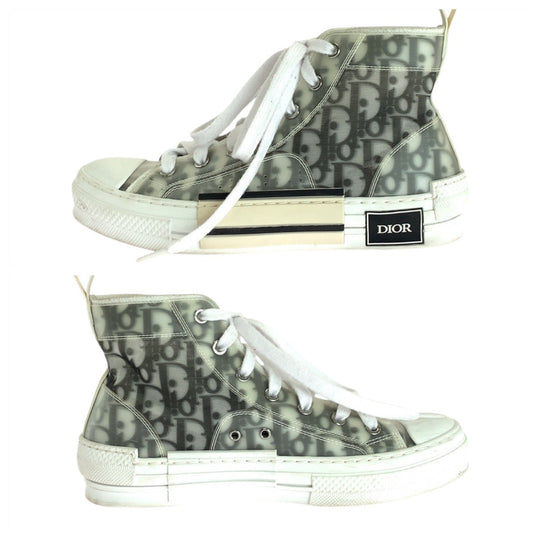 Dior sneakers fabric white Oblique 38