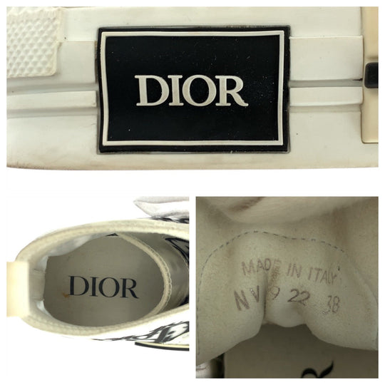Dior sneakers fabric white Oblique 38