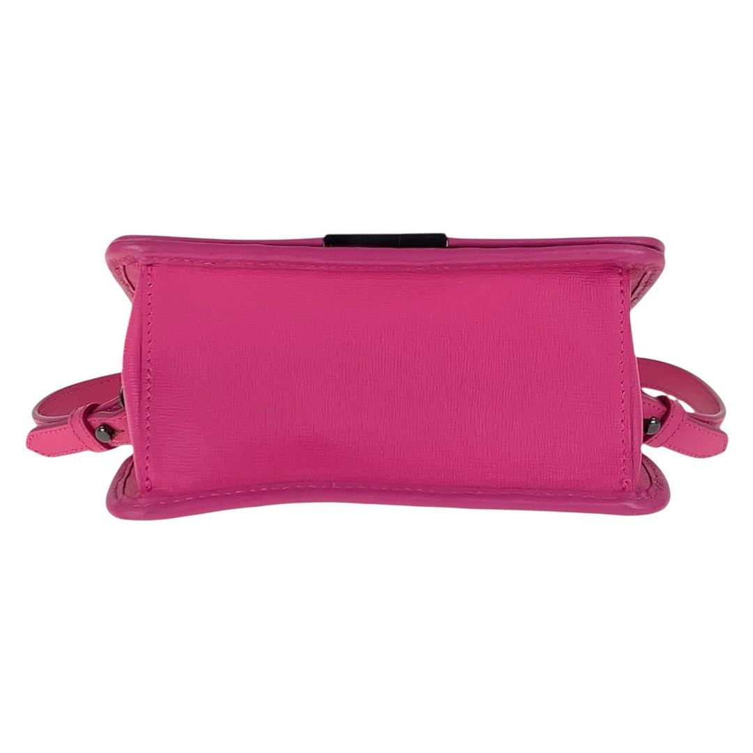 OFF-WHITE Shoulder Bag Plastics, Leather Pink Black Metal Shoulder Bag Handbag 2WAY Women Used Authentic