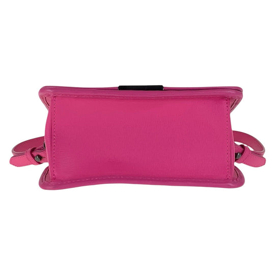 OFF-WHITE Shoulder Bag Plastics, Leather Pink Black Metal Shoulder Bag Handbag 2WAY Women Used Authentic
