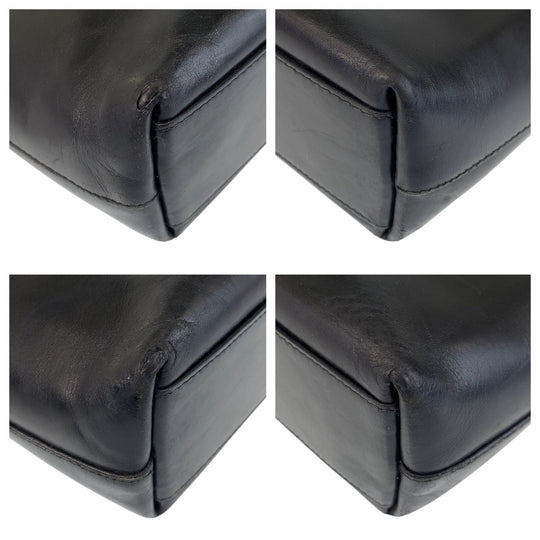 PRADA Tote Bag leather black