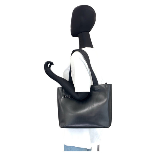 PRADA Tote Bag leather black