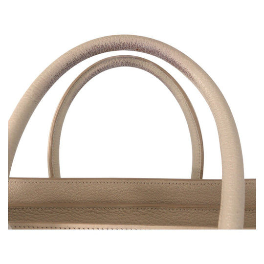 CELINE Handbag F-CU-1146 leather Ivory Gold Metal Luggage micro