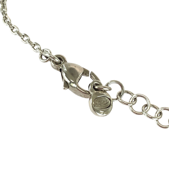 CHANEL Necklace plating Silver Necklace Rhinestone COCO Mark Star Women Used Authentic