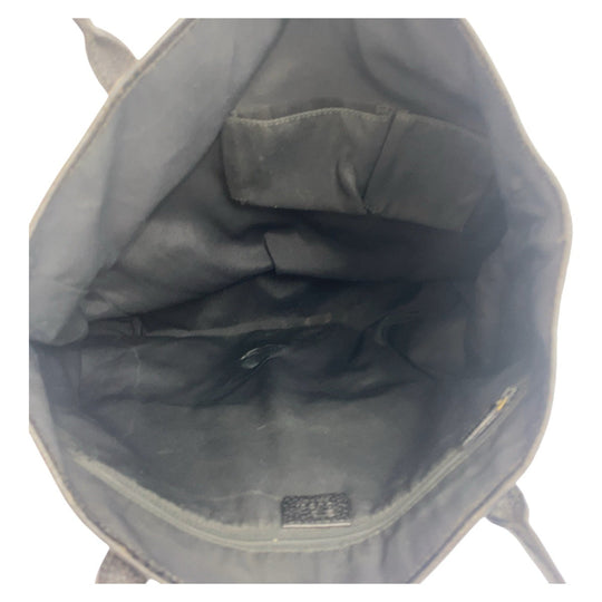 GUCCI Tote Bag 263345 GG canvas, leather gray black black Tote Bag Shoulder Bag Women(Unisex) Used Authentic