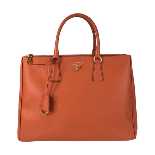 PRADA Handbag leather Orange Safiano