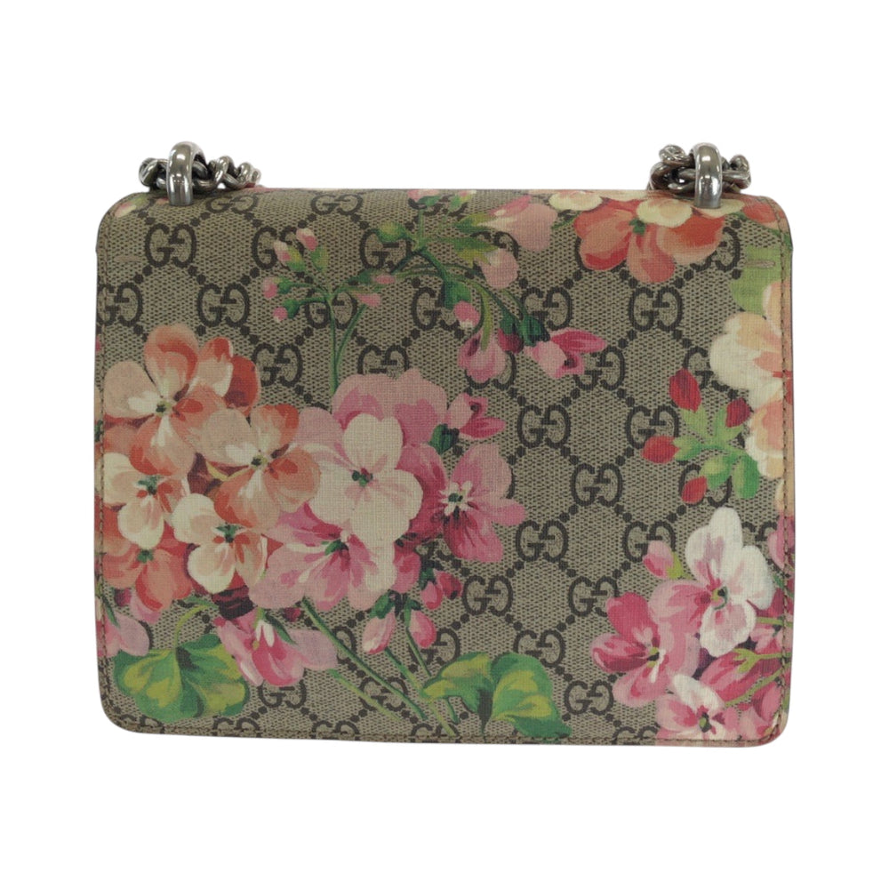 GUCCI Shoulder Bag 421970 GG Supreme Canvas Beige Multicolor SilverMetal ChainShoulder Bag GG Blooms Dionysus Women Used Authentic