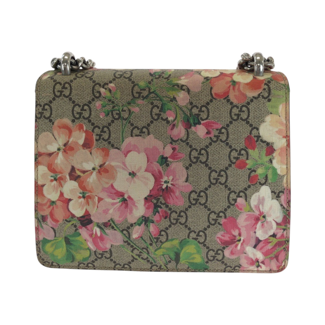 GUCCI Shoulder Bag 421970 GG Supreme Canvas Beige Multicolor SilverMetal ChainShoulder Bag GG Blooms Dionysus Women Used Authentic