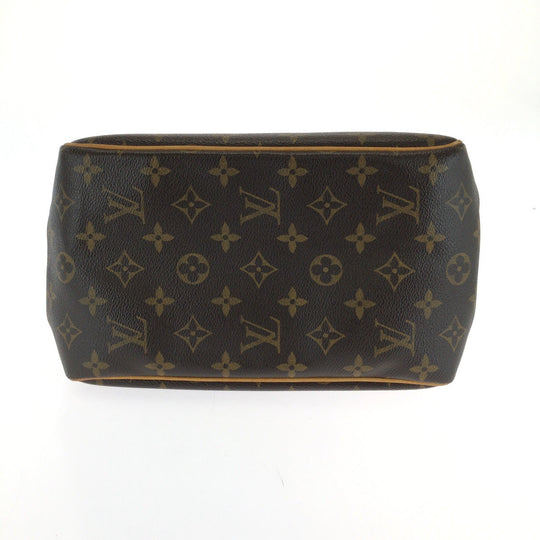 LOUIS VUITTON Handbag M51156 PVC Brown Gold Metal Handbag Tote Bag Monogram Batignolles Women Used Authentic