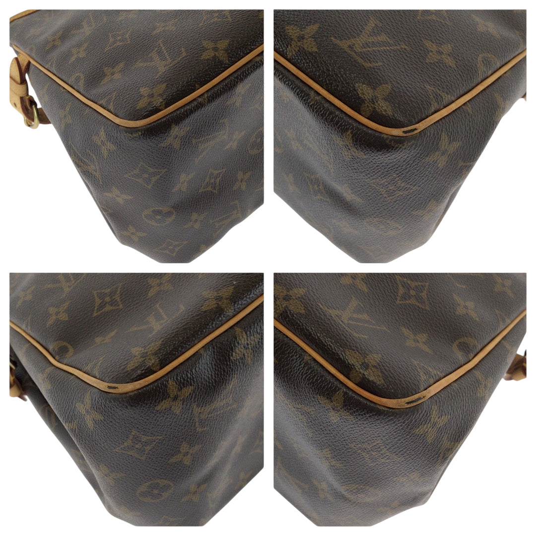 LOUIS VUITTON Handbag M51156 PVC Brown Gold Metal Handbag Tote Bag Monogram Batignolles Women Used Authentic