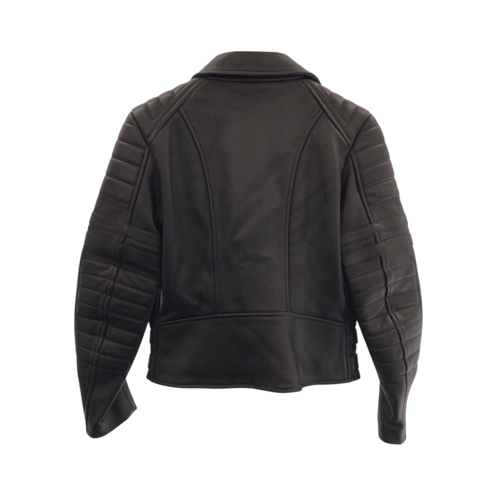 CELINE Riders jacket 251904533 leather Black SilverMetal Riders jacket Leather jacket Phoebe period Women 38 Used Authentic
