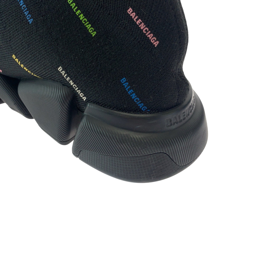 BALENCIAGA sneakers cotton black black multicolor Socks sneakers Speed 2.0 LT Sock Sneaker mens 27.5 Used Authentic