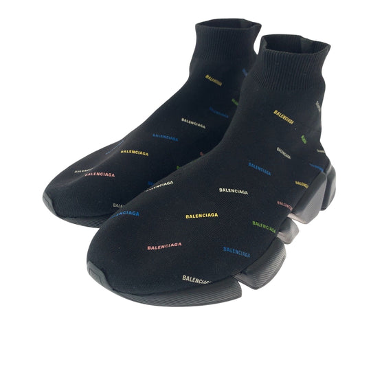 BALENCIAGA sneakers cotton black black multicolor Socks sneakers Speed 2.0 LT Sock Sneaker mens 27.5 Used Authentic