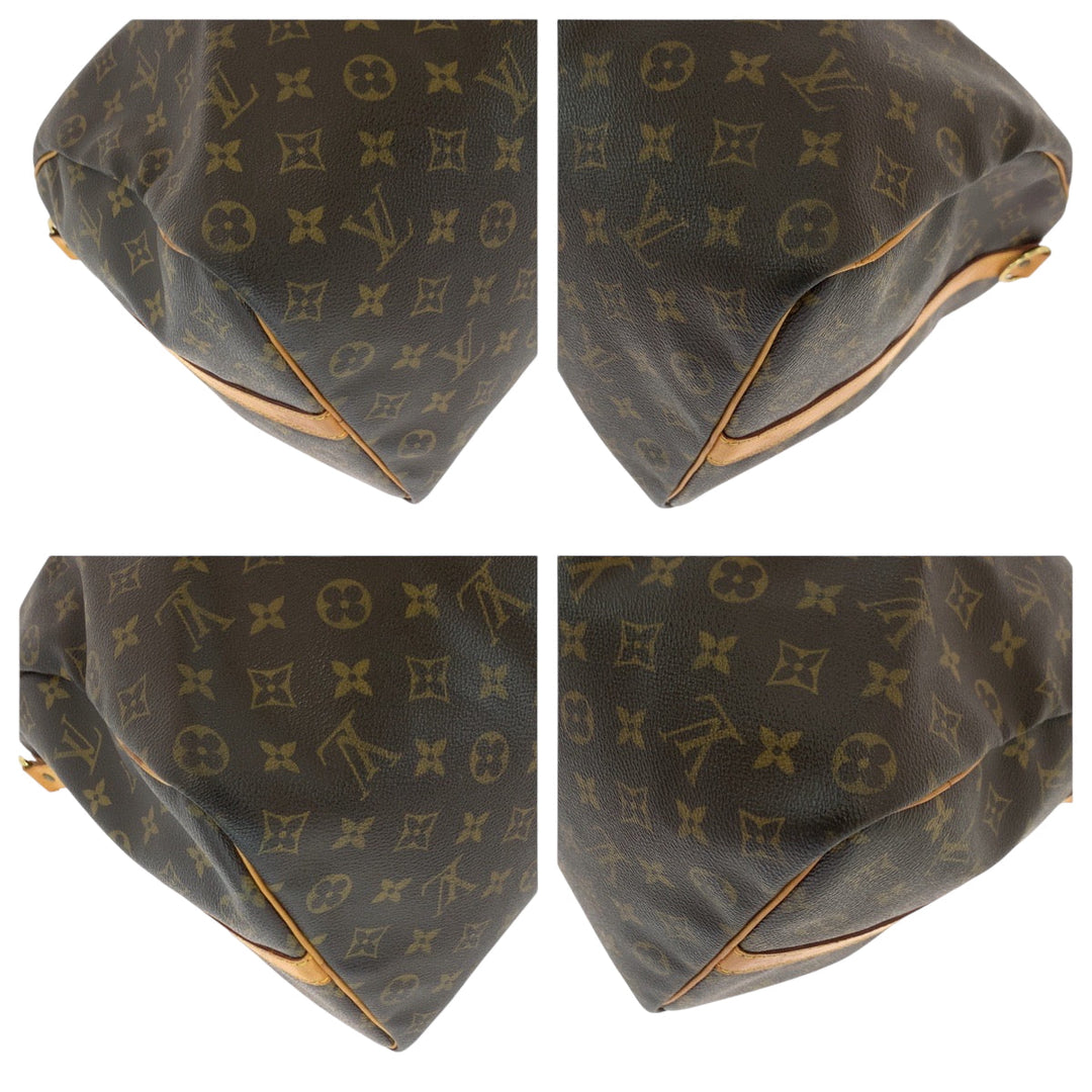 LOUIS VUITTON Shoulder Bag M41416 PVC Brown Gold Metal Shoulder Bag Boston Duffel bag 2way Monogram Keepall 50 bandouliere mens(Unisex) Used Authentic