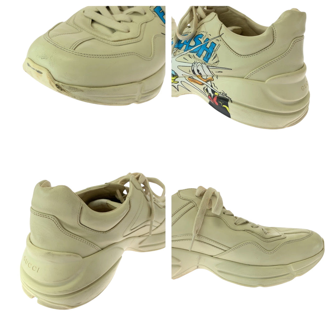 GUCCI sneakers 646509 leather White multicolor Sneakers Low-cut sneakers Disney collaboration Ryton mens 13 Used Authentic