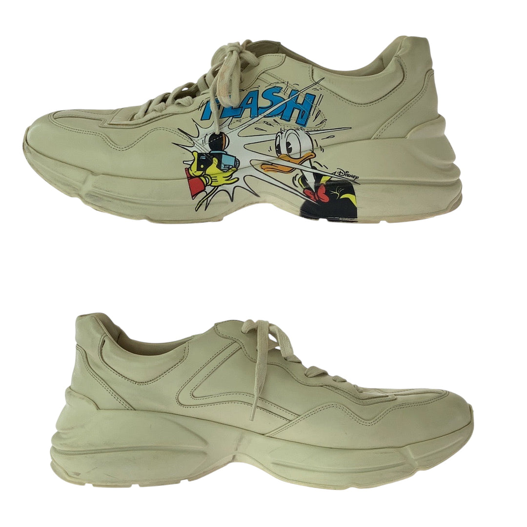 GUCCI sneakers 646509 leather White multicolor Sneakers Low-cut sneakers Disney collaboration Ryton mens 13 Used Authentic