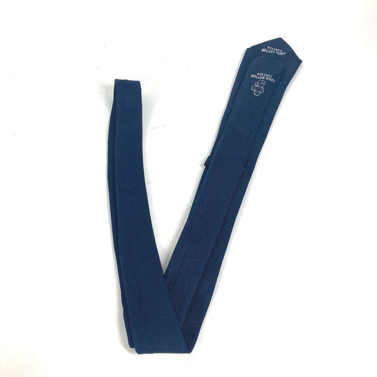 LOUIS VUITTON tie M77007 silk Navy Cravat Vivienne mens Used Authentic