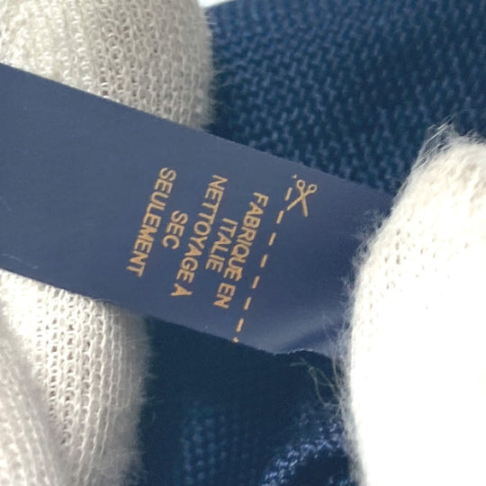 LOUIS VUITTON tie M77007 silk Navy Cravat Vivienne mens Used Authentic