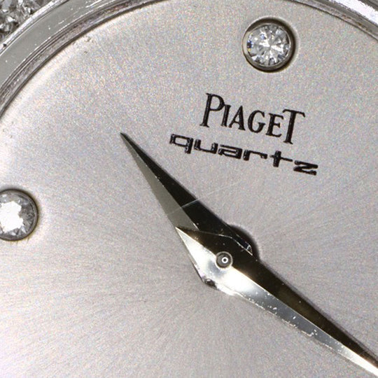PIAGET Watches Quartz 8225P31 K18WG, K18WG, Diamond Silver Bezel 4P Diamond Manufacturer Complete Silver dial Women Used Authentic