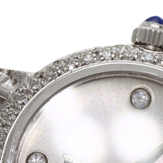 PIAGET Watches Quartz 8225P31 K18WG, K18WG, Diamond Silver Bezel 4P Diamond Manufacturer Complete Silver dial Women Used Authentic