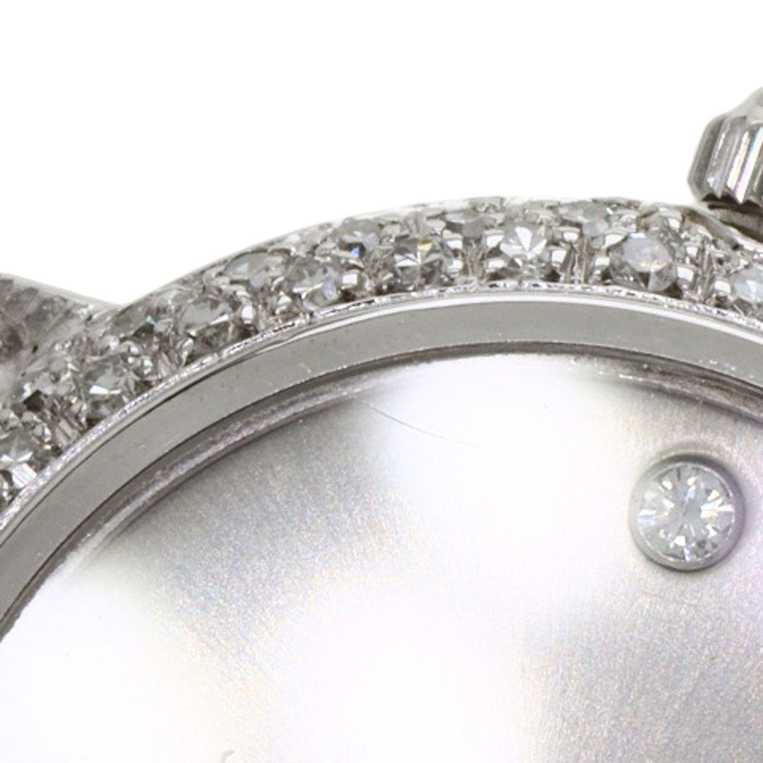 PIAGET Watches Quartz 8225P31 K18WG, K18WG, Diamond Silver Bezel 4P Diamond Manufacturer Complete Silver dial Women Used Authentic