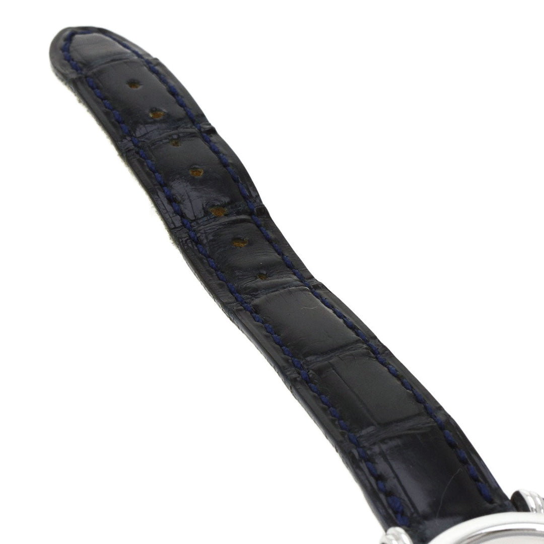 Chopard Watches Quartz 20/6281 K18WG, leather Silver Happy Diamonds Maker Complete 1.1" white dial Women Used Authentic