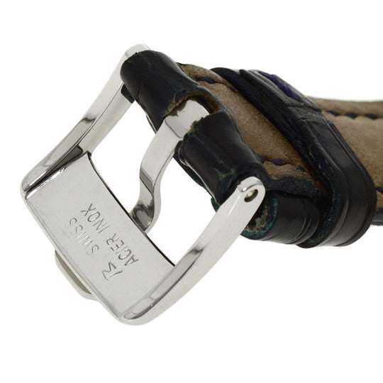 Chopard Watches Quartz 20/6281 K18WG, leather Silver Happy Diamonds Maker Complete 1.1" white dial Women Used Authentic