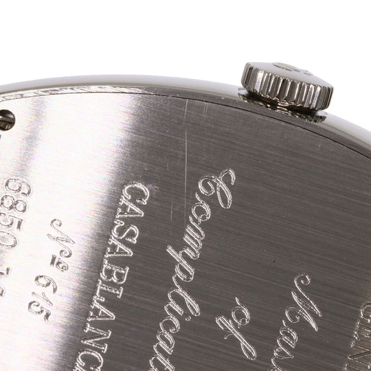 FRANCK MULLER Watches Mechanical Automatic 6850MC Stainless Steel, Leather Silver Casablanca white dial mens Used Authentic