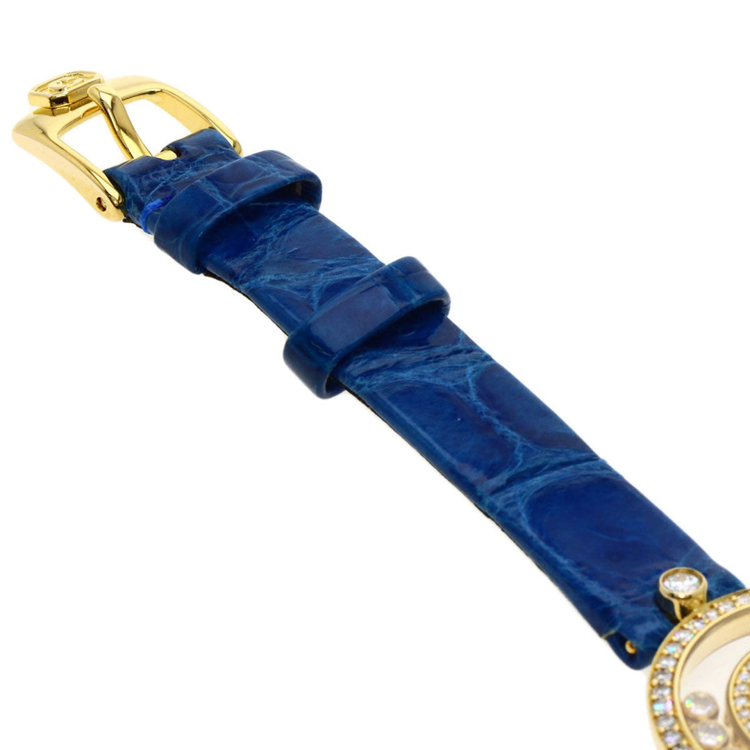 Chopard Watches Quartz 20/3957 18K Yellow Gold gold Happy diamond Champagne Gold dial