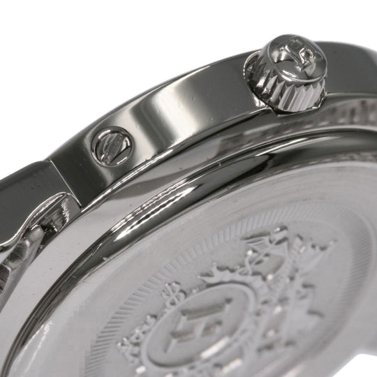 HERMES Watches Quartz CL4.230 Stainless Steel , Stainless Steel Silver Clipper Nacre 12P Diamond Pink shell dial Women Used Authentic