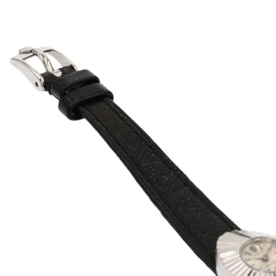 ROLEX Watches Hand Winding 2000 K18WG, leather Silver Chameleon Almond 1967 Silver dial Women Used Authentic