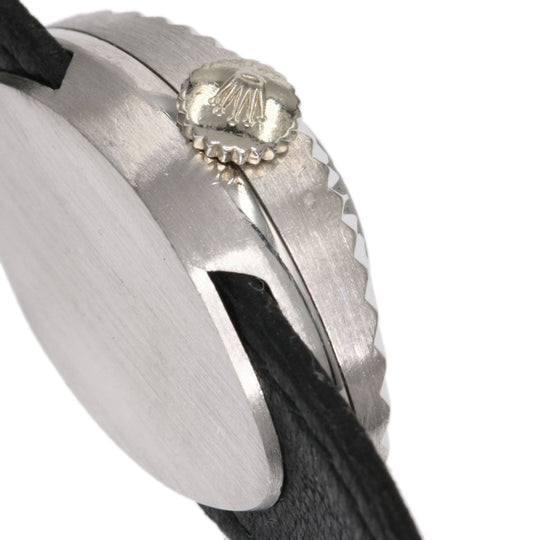 ROLEX Watches Hand Winding 2000 K18WG, leather Silver Chameleon Almond 1967 Silver dial Women Used Authentic
