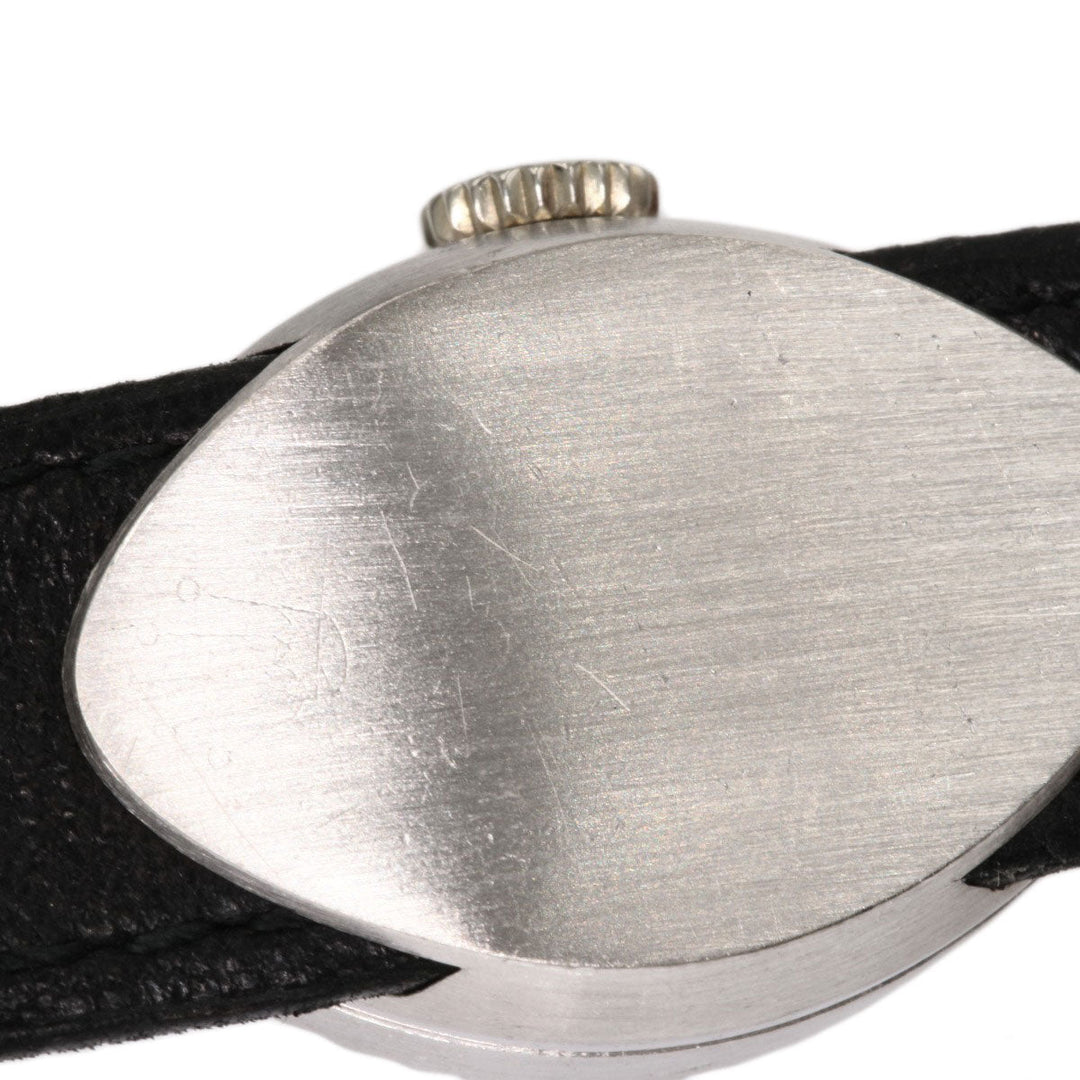 ROLEX Watches Hand Winding 2000 K18WG, leather Silver Chameleon Almond 1967 Silver dial Women Used Authentic