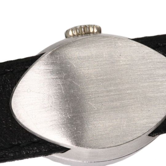 ROLEX Watches Hand Winding 2000 K18WG, leather Silver Chameleon Almond 1967 Silver dial Women Used Authentic