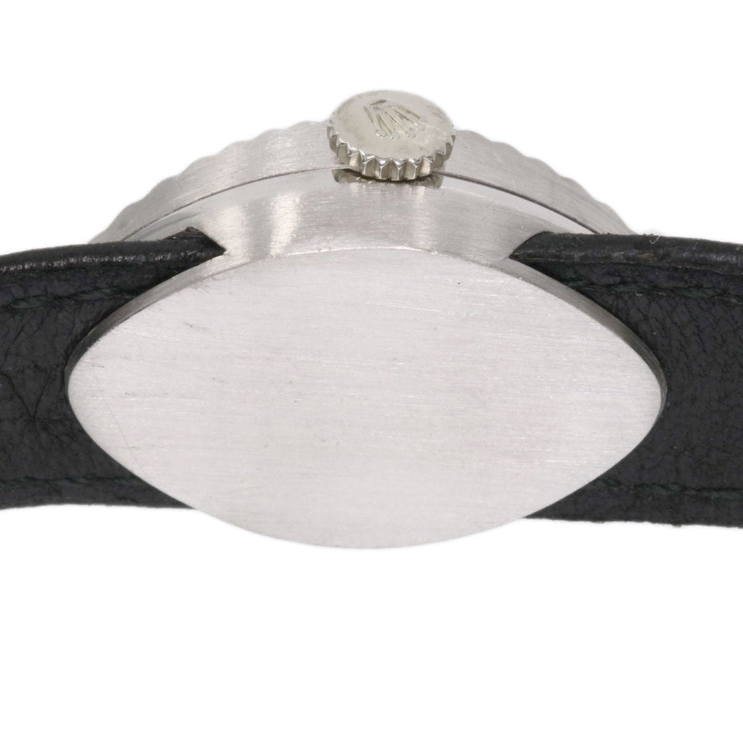 ROLEX Watches Hand Winding 2000 K18WG, leather Silver Chameleon Almond 1967 Silver dial Women Used Authentic