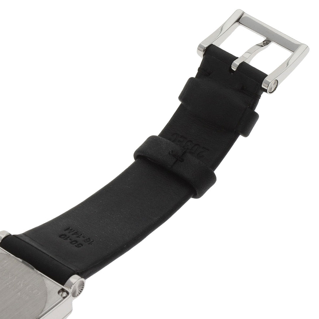 TIFFANY&Co. Watches Quartz Z3001.10.10A10A68A Stainless Steel, Leather Silver gallery black dial Women Used Authentic