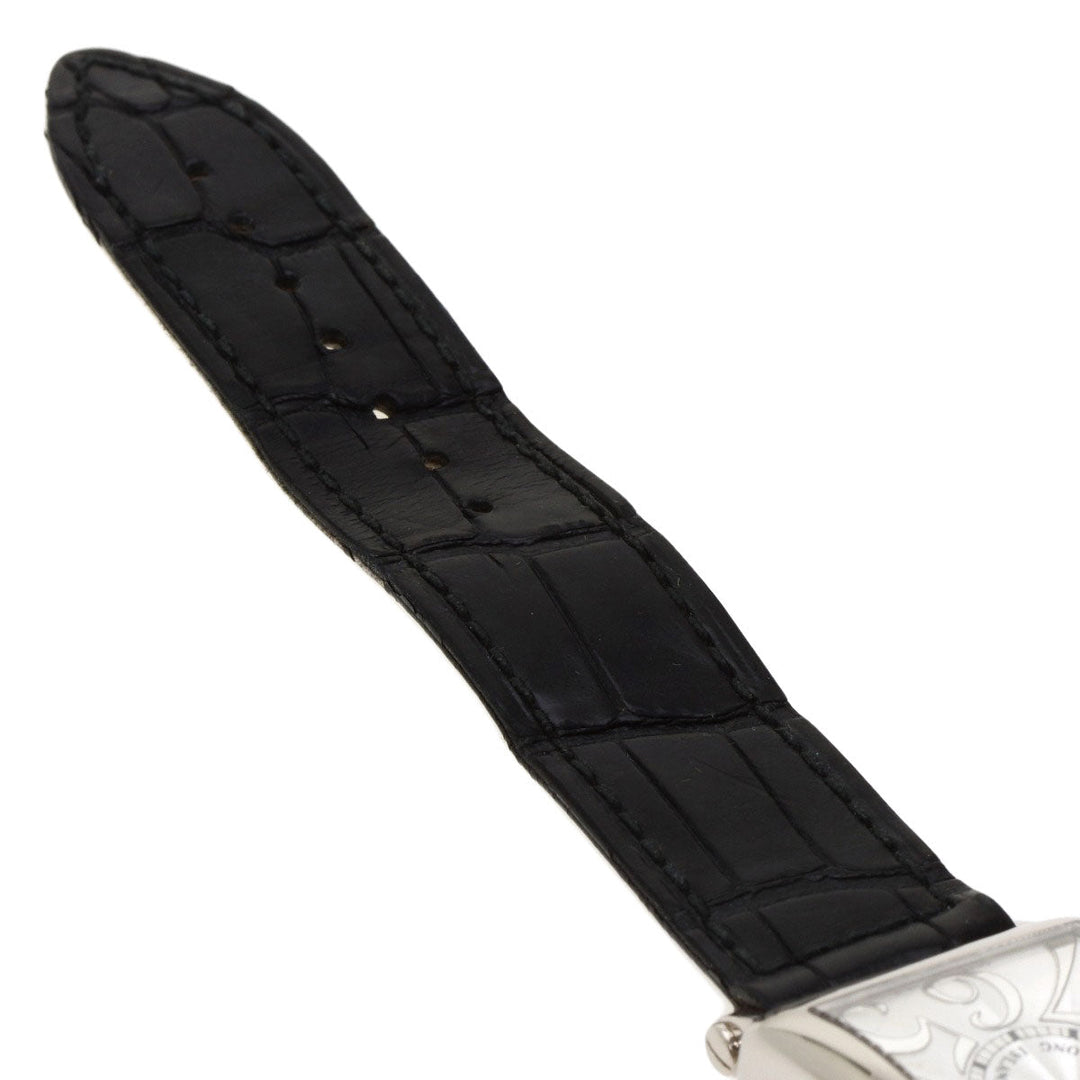 FRANCK MULLER Watches Quartz 902QZ K18WG, leather Silver Long Island Silver dial Women Used Authentic