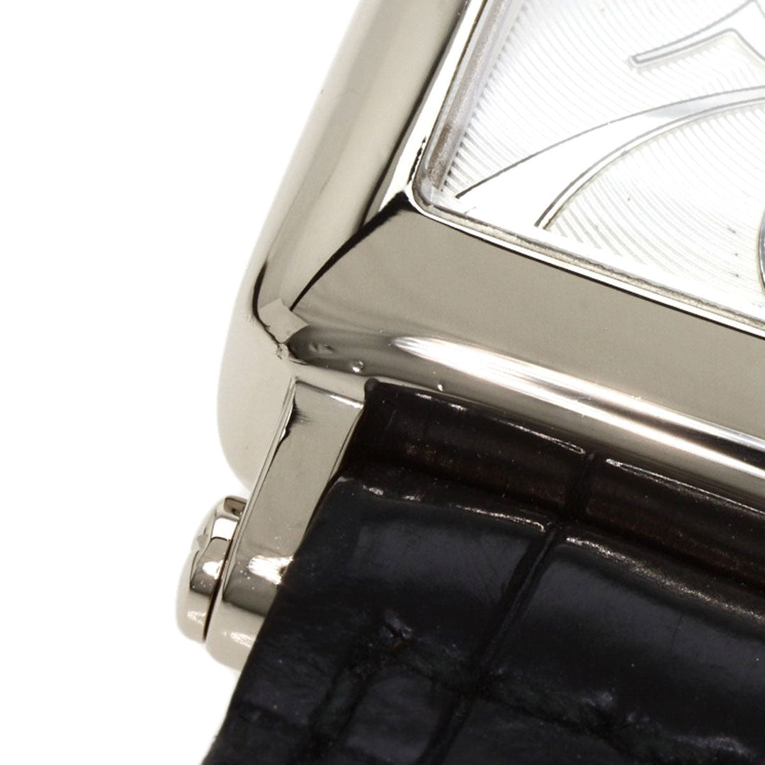 FRANCK MULLER Watches Quartz 902QZ K18WG, leather Silver Long Island Silver dial Women Used Authentic