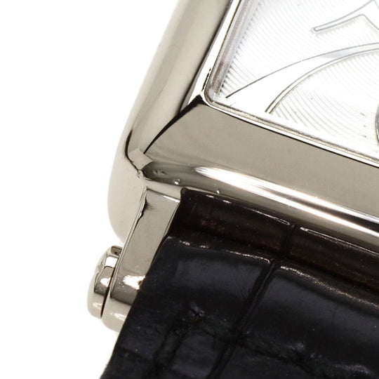 FRANCK MULLER Watches Quartz 902QZ K18WG, leather Silver Long Island Silver dial Women Used Authentic