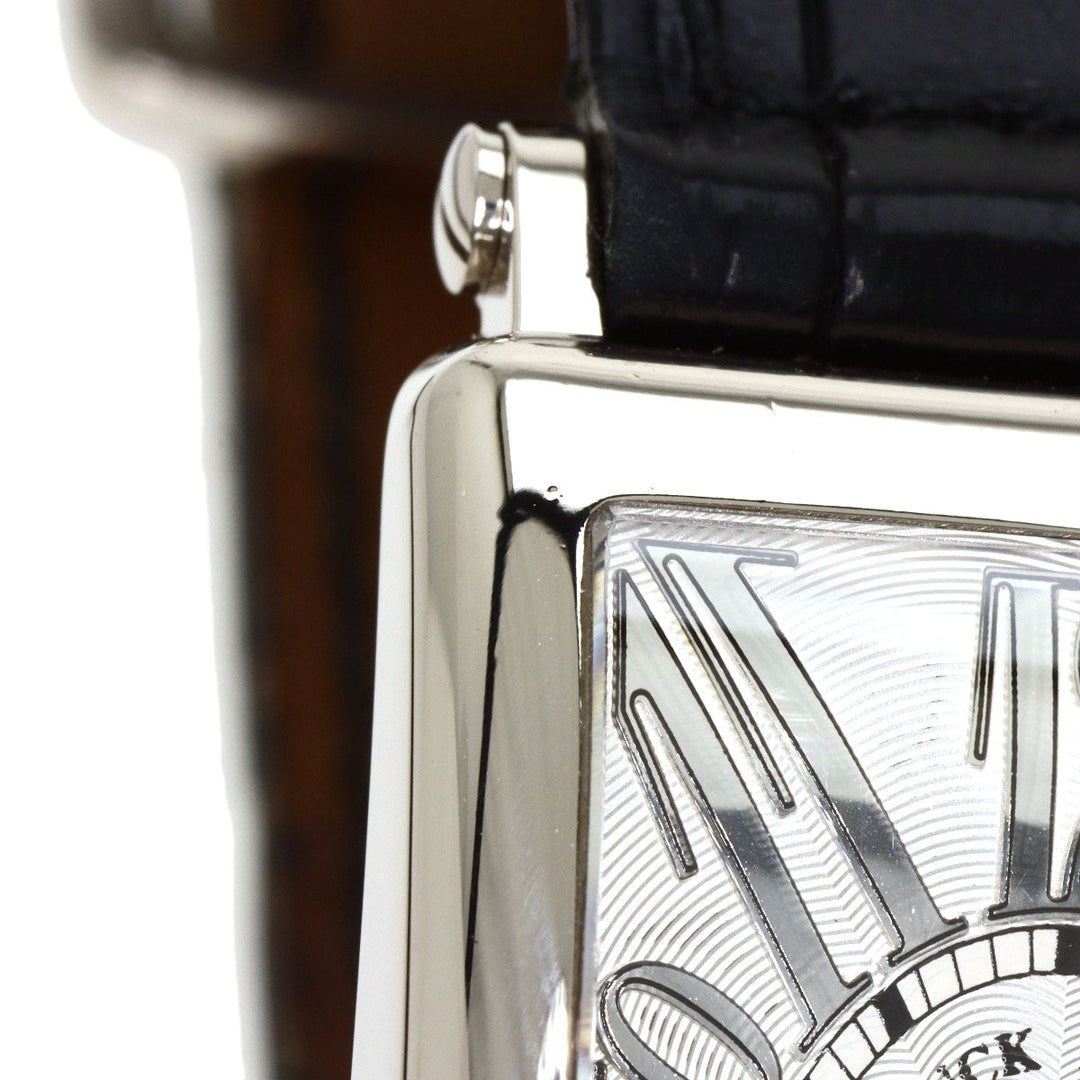 FRANCK MULLER Watches Quartz 902QZ K18WG, leather Silver Long Island Silver dial Women Used Authentic
