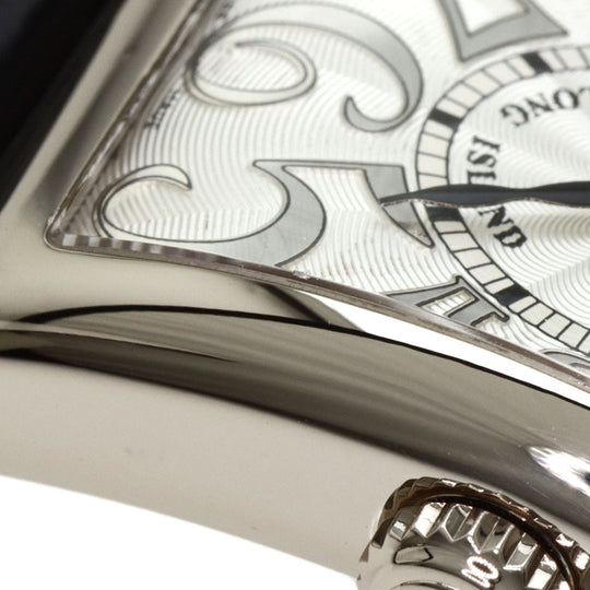 FRANCK MULLER Watches Quartz 902QZ K18WG, leather Silver Long Island Silver dial Women Used Authentic