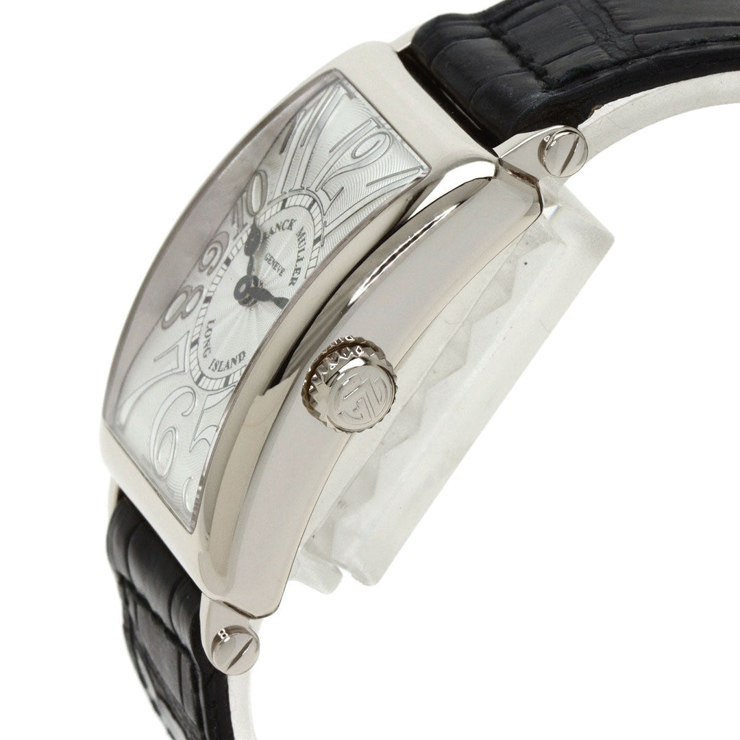 FRANCK MULLER Watches Quartz 902QZ K18WG, leather Silver Long Island Silver dial Women Used Authentic