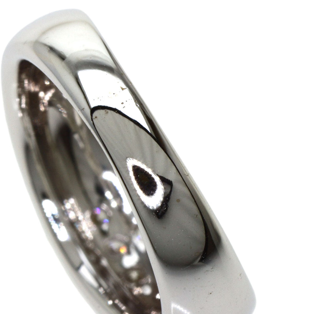 TASAKI Ring K14WG Silver Cross motif diamond