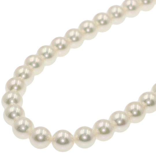 MIKIMOTO Necklace K14WG white Akoya Pearl Long Women Used Authentic