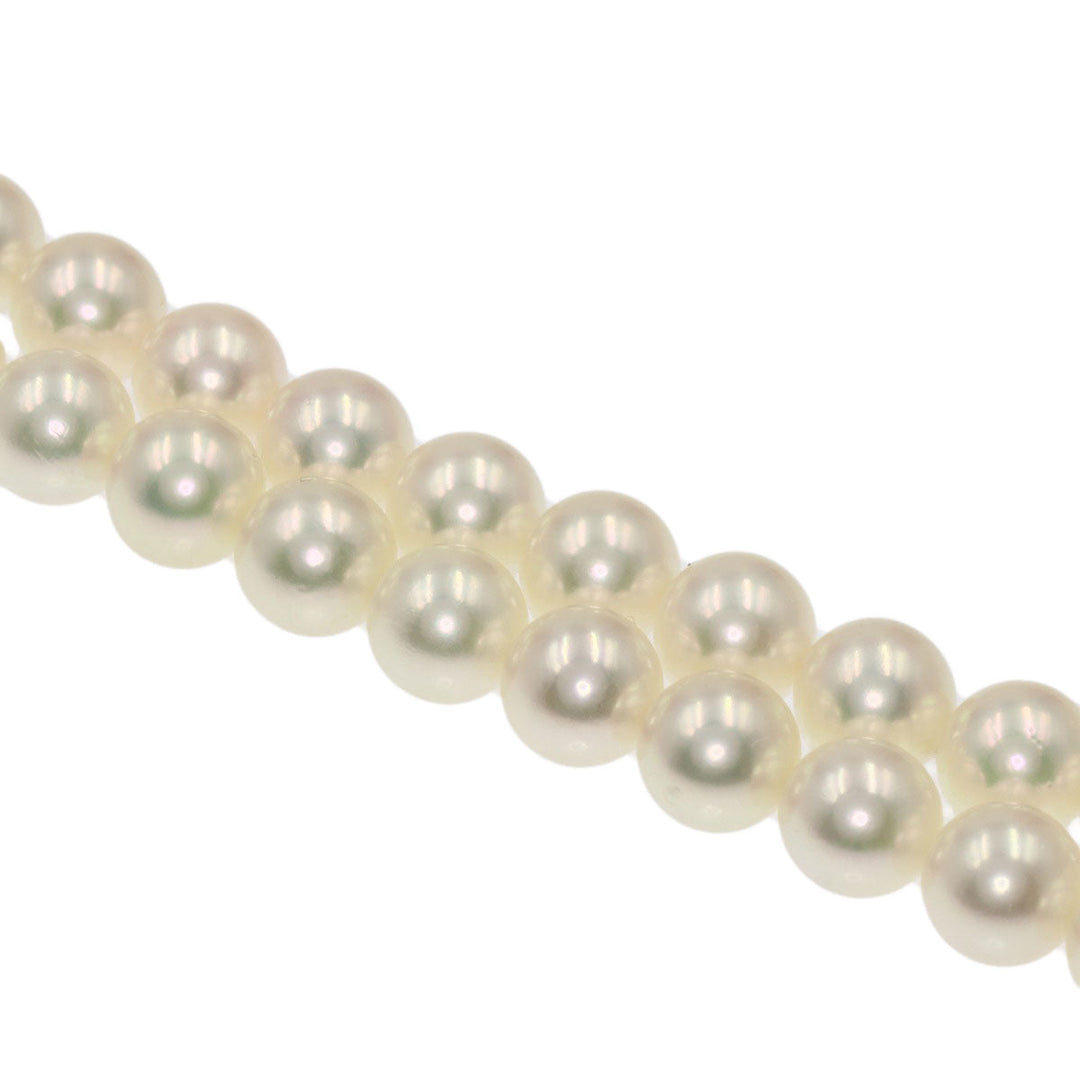 MIKIMOTO Necklace K14WG white Akoya Pearl Long Women Used Authentic