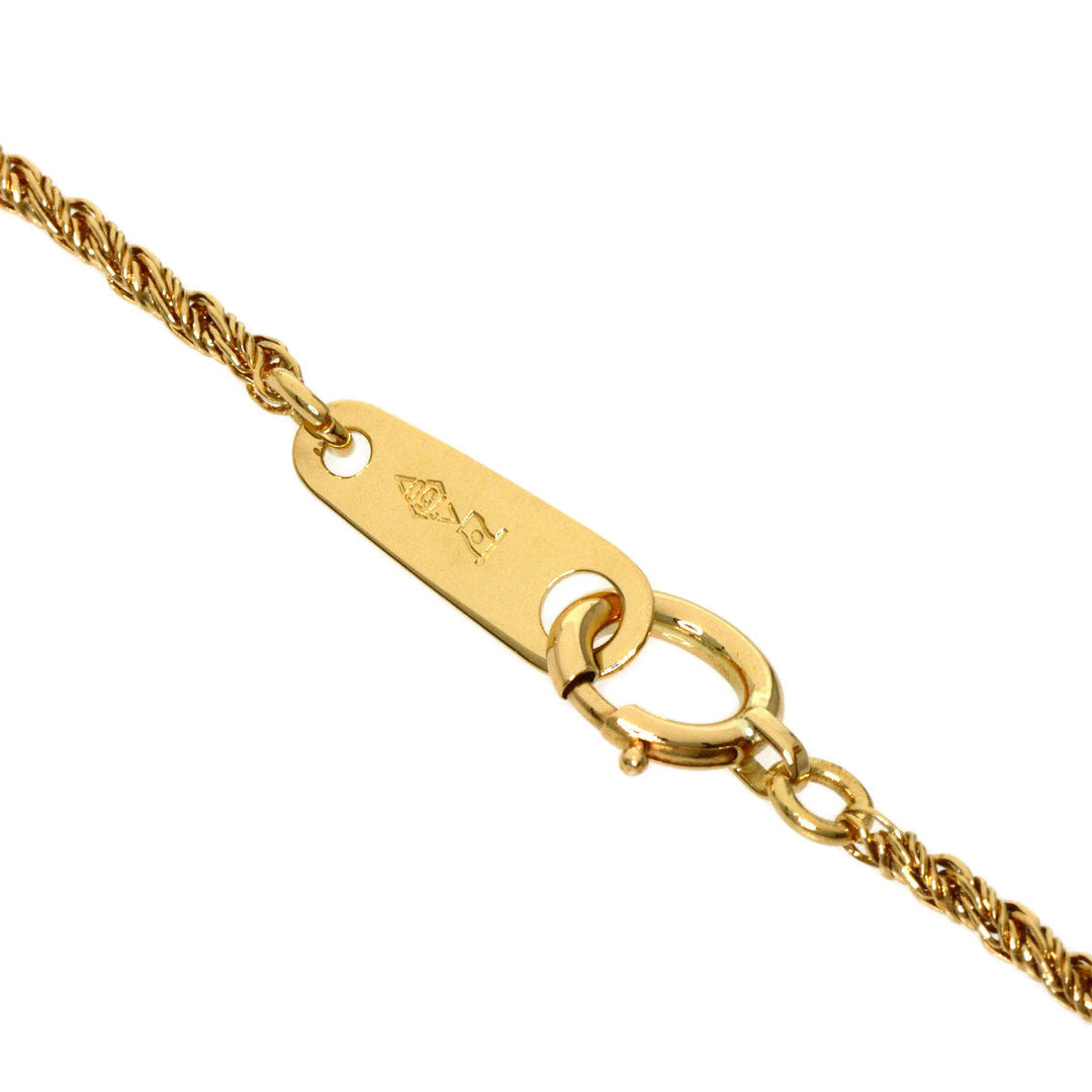 Kenji kiuchi Necklace PT900 , K18YG gold Cresanbel Synthetic Alexandrite Diamond Women Used Authentic
