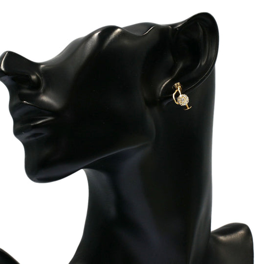Ponte Vecchio Earring 18K Yellow Gold gold diamond Women Used Authentic