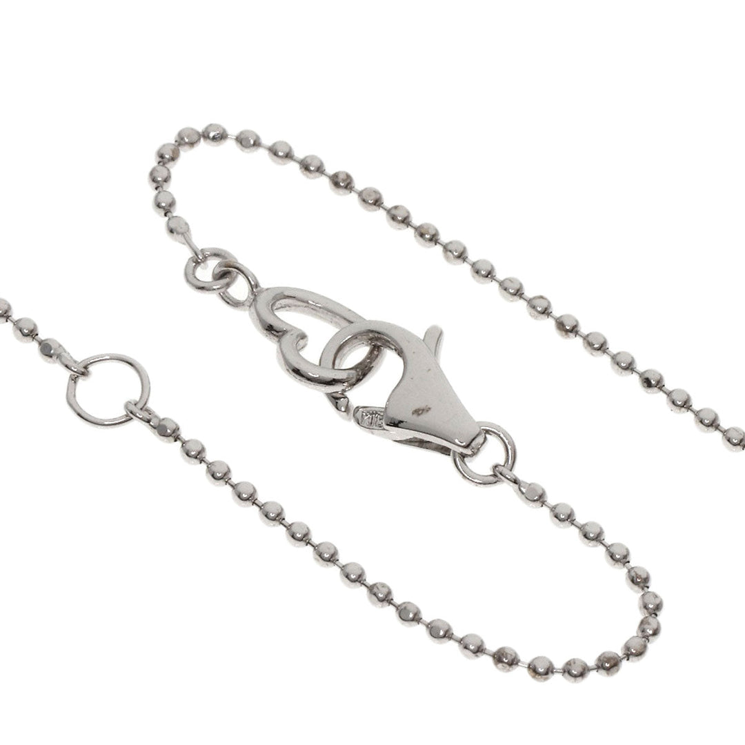 Ponte Vecchio Necklace K18WG Silver Black Diamond Diamond Cross