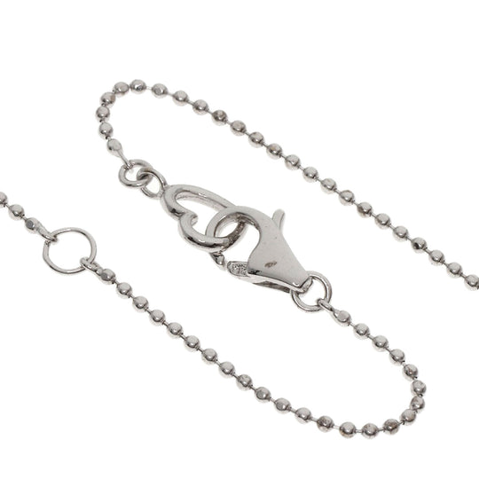 Ponte Vecchio Necklace K18WG Silver Black Diamond Diamond Cross