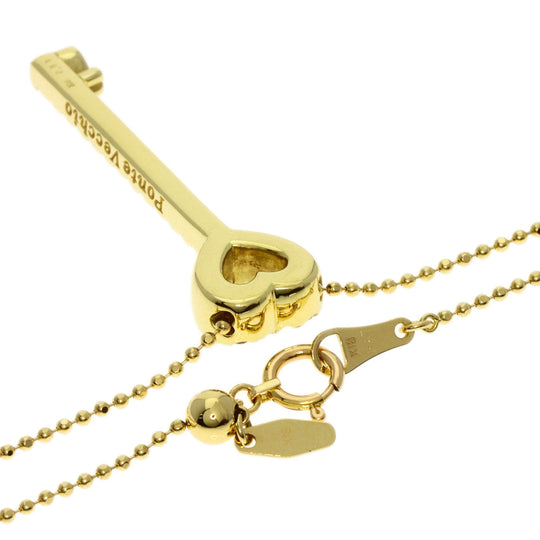 Ponte Vecchio Necklace 18K Yellow Gold gold key diamond Women Used Authentic